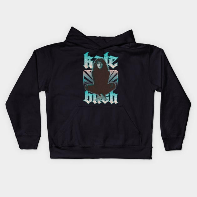 Vintage Sun Rays Kate Bush Fanart Design Kids Hoodie by Bingung Mikir Nama Design